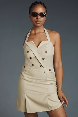 Walter Baker Nichelle Halter Suiting Mini Dress