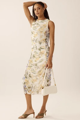 Farm Rio x Anthropologie Sleeveless Mesh Midi Dress