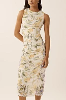 Farm Rio x Anthropologie Sleeveless Mesh Midi Dress