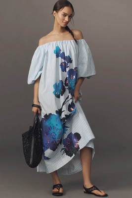 Essentiel Antwerp Off-The-Shoulder Midi Dress