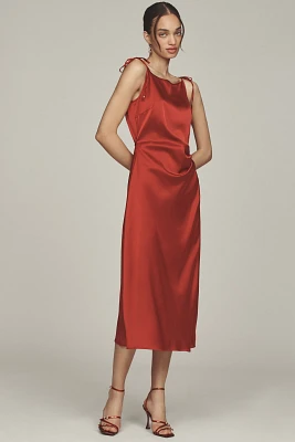 Scotch & Soda Tie-Shoulder Midi Dress