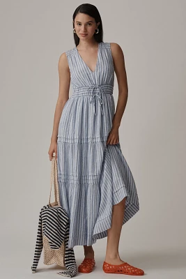 The Somerset Sleeveless Linen Blend Maxi Dress