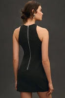 Maeve Sleeveless High-Neck Slim Mini Dress