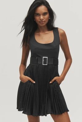 Maeve Sleeveless Pleated Mini Dress