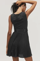 Maeve Sleeveless Pleated Mini Dress