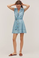 Derek Lam 10 Crosby Sleeveless Belted Denim Mini Dress