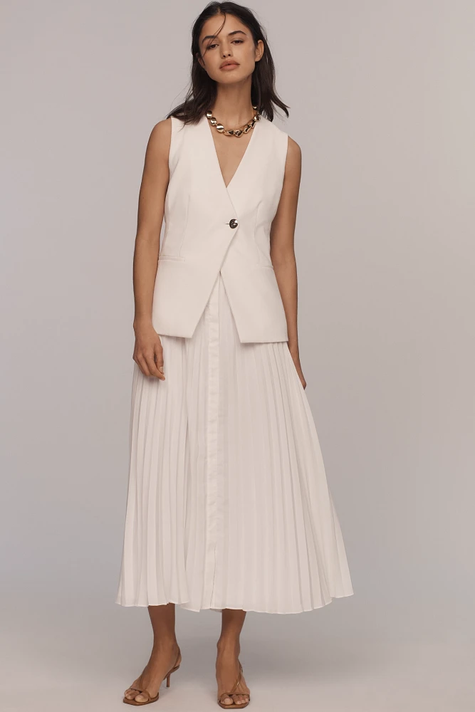 Derek Lam 10 Crosby Sleeveless Twofer Midi Dress