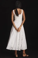 Derek Lam 10 Crosby Sleeveless Lace-Hem Maxi Dress