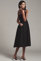 Maeve Sleeveless Square-Neck Drop-Waist Midi Dress
