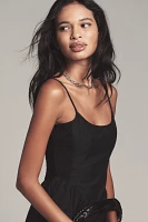 Maeve Sleeveless Square-Neck Drop-Waist Midi Dress