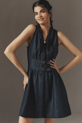 Pilcro V-Neck Belted Mini Dress