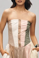 Maeve Strapless Drop-Waist A-Line Midi Dress