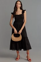 The Peregrine Square-Neck Midi Dress
