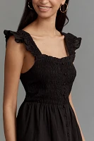 The Peregrine Square-Neck Midi Dress