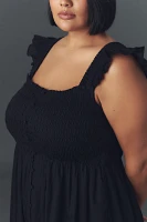 The Peregrine Square-Neck Midi Dress