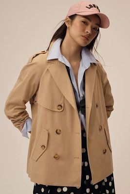 Ellen Tracy Short Trench Coat
