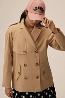 Ellen Tracy Short Trench Coat