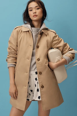 Ellen Tracy Quilted Trench Coat