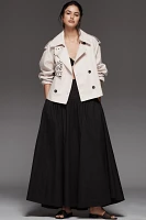By Anthropologie Crop Trench Coat