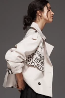 By Anthropologie Crop Trench Coat