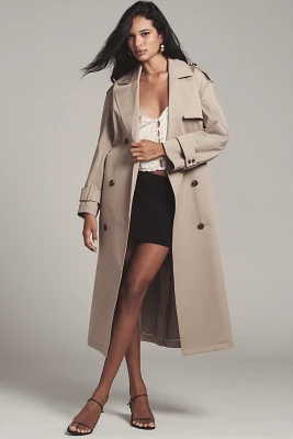 Theory Oversized Double-Breasted Trench Coat
