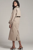 Theory Oversized Double-Breasted Trench Coat