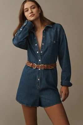 Pilcro Denim Buttondown Romper
