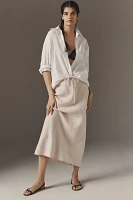 Velvet by Graham & Spencer Beka Linen Midi Skirt