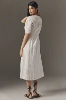 Velvet by Graham & Spencer Eloise Short-Sleeve Gauze Midi Dress