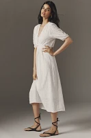 Velvet by Graham & Spencer Eloise Short-Sleeve Gauze Midi Dress