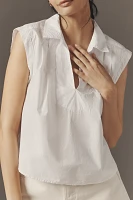 Velvet by Graham & Spencer Florence Collared Poplin Blouse