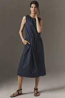 Velvet by Graham & Spencer Masha Sleeveless Poplin Midi Dress