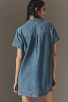 Velvet by Graham & Spencer Delany Short-Sleeve Denim Mini Dress
