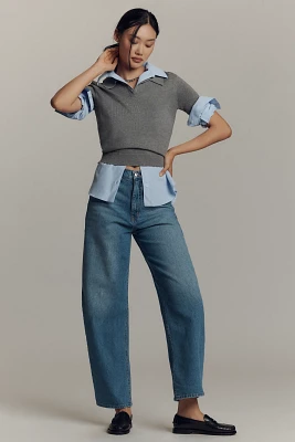 Sam Edelman High-Rise Barrel Jeans