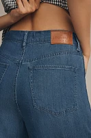 Sam Edelman High-Rise Cuffed Wide-Leg Jeans