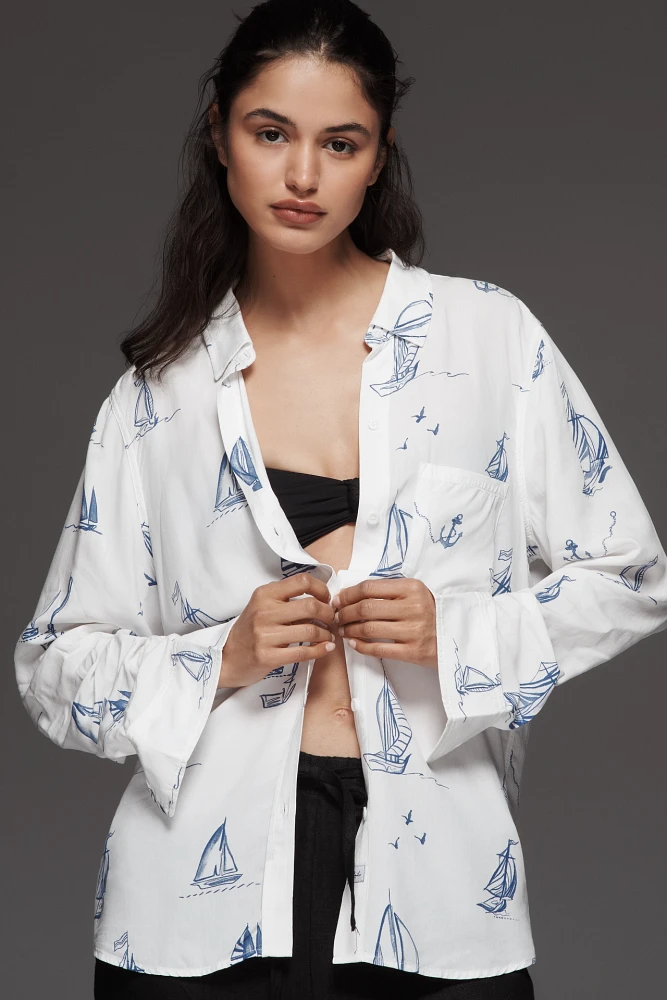 Rails Kathryn Sailboat Buttondown Shirt