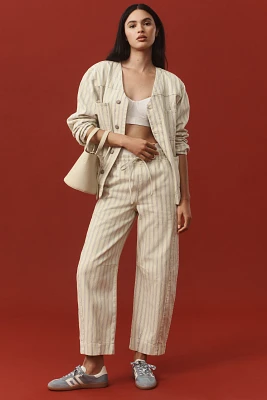 Damson Madder Felix Slouchy Drawstring Barrel Jeans