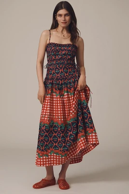Damson Madder Kelia Sleeveless Midi Dress