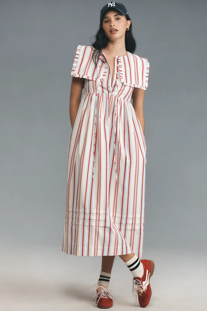 Damson Madder Josephine Collared Midi Dress