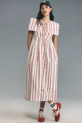 Damson Madder Josephine Collared Midi Dress