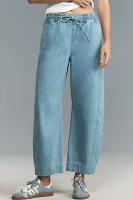 Damson Madder Felix High-Rise Pull-On Barrel Jeans