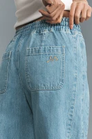 Damson Madder Felix High-Rise Pull-On Barrel Jeans