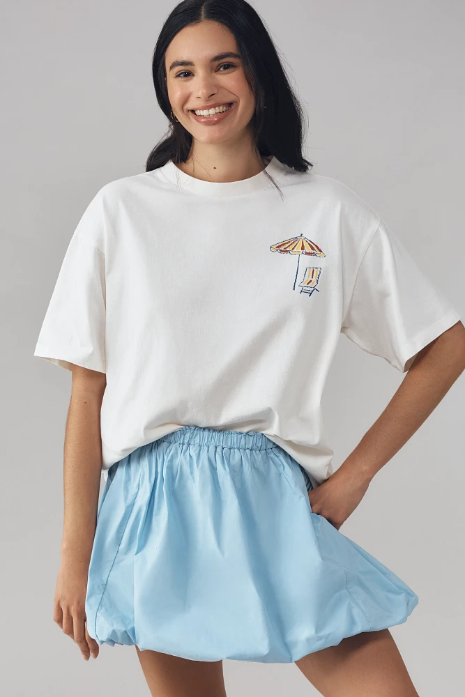 Damson Madder x Anthropologie Costa Del Sol Oversized Graphic Tee