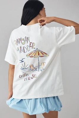 Damson Madder x Anthropologie Costa Del Sol Oversized Graphic Tee