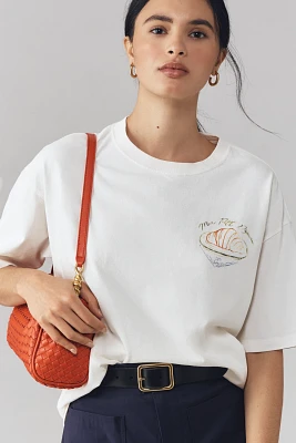 Damson Madder x Anthropologie Mon Petit Déjeuner Oversized Graphic Tee
