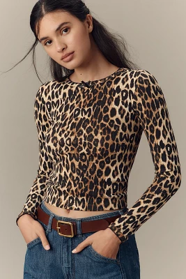 Damson Madder Lua Long-Sleeve Pointelle Top