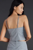 Good American Twill Suiting Vest