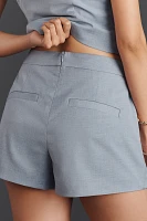 Good American Twill Suiting Wrap Skort