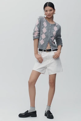 Reformation Clara Cashmere Crew Cardigan Sweater