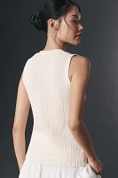 Reformation Faye Cotton Sweater Tank
